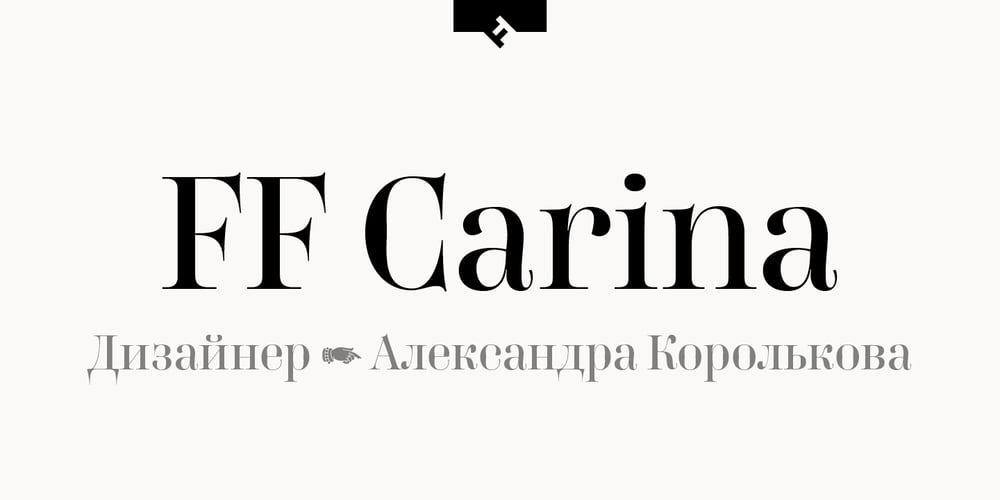 FF Carina font