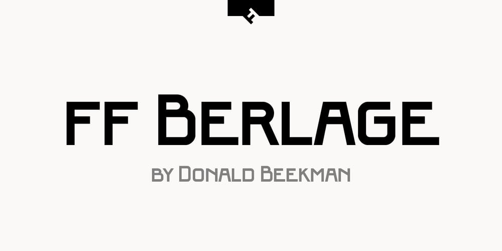 FF Berlage Beurs font