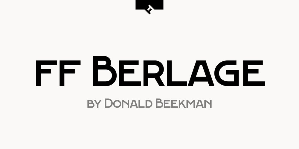 FF Berlage Burcht font