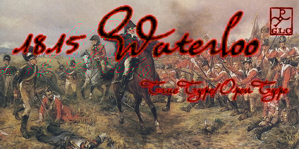 1815 Waterloo font