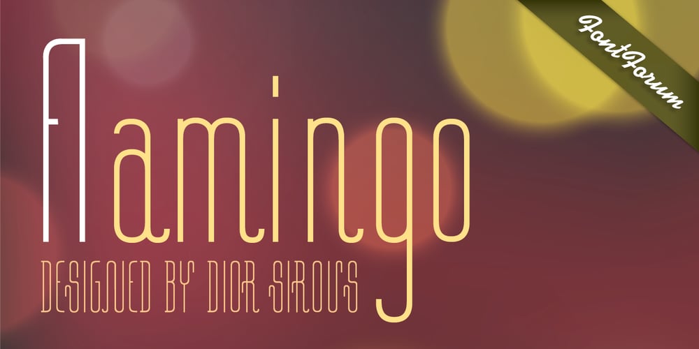 Flamingo font