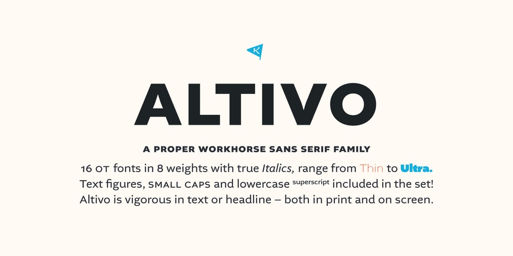 Altivo font
