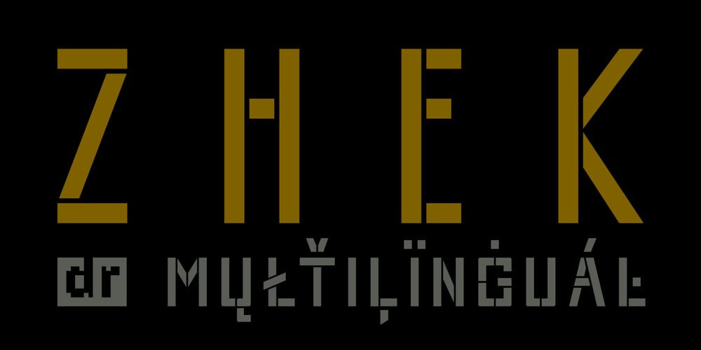 DR Zhek font
