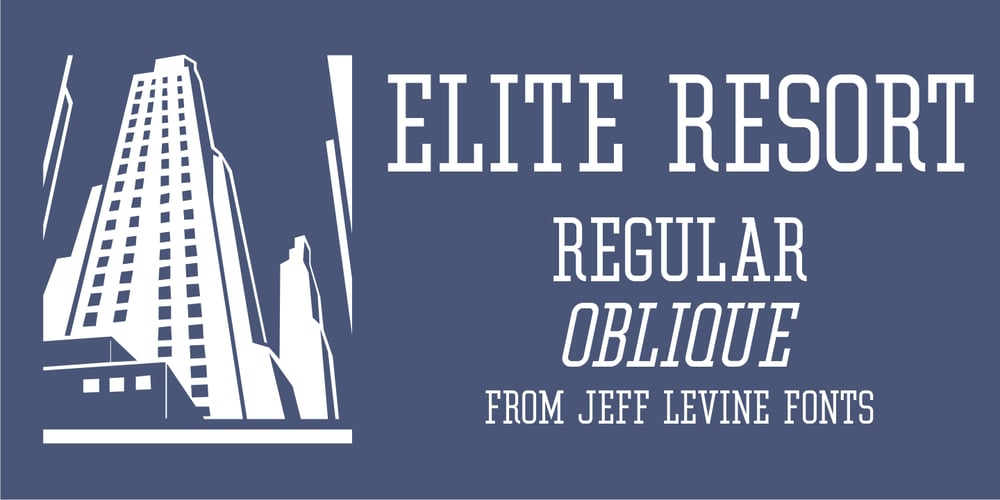Elite Resort JNL font