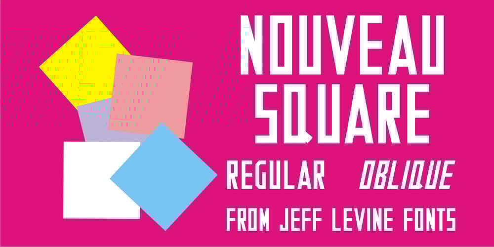 Nouveau Square JNL font