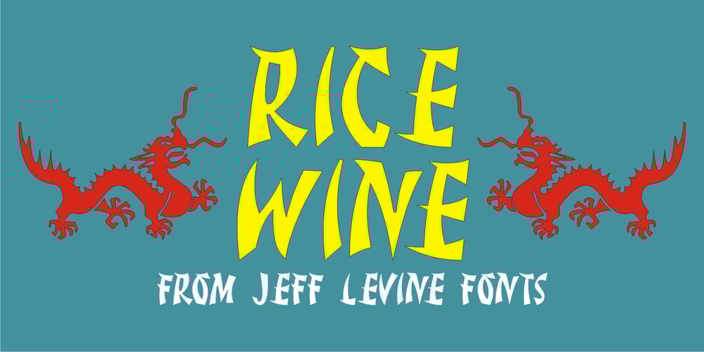 Rice Wine JNL font