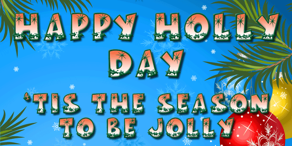 Happy Holly Day font