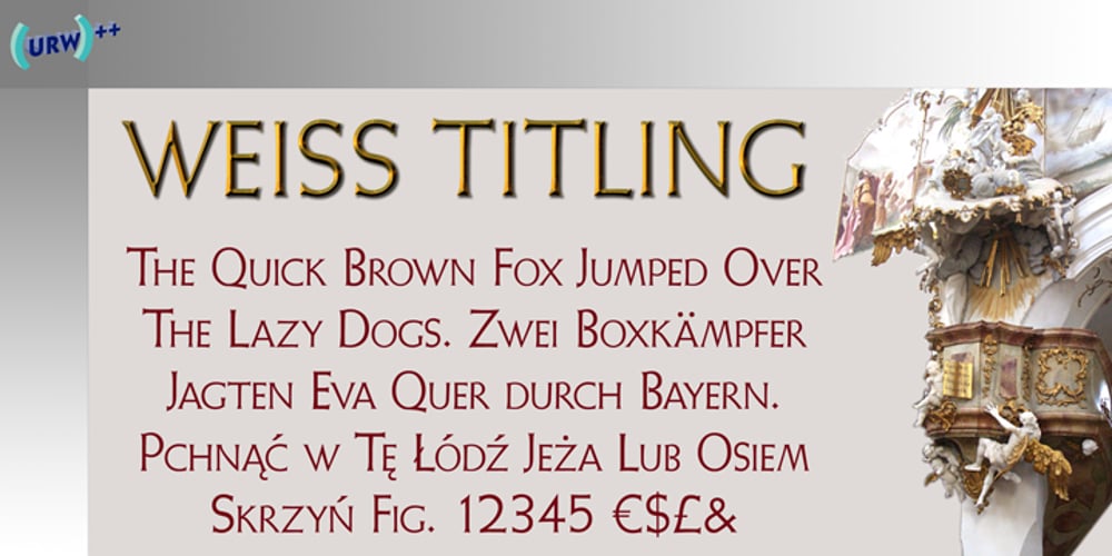 Weiss Titling font