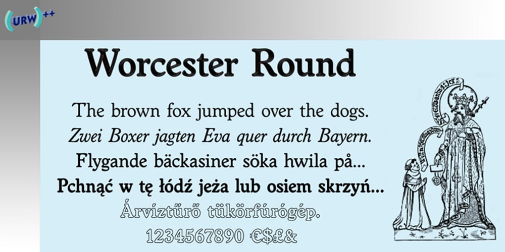 Worcester Round font