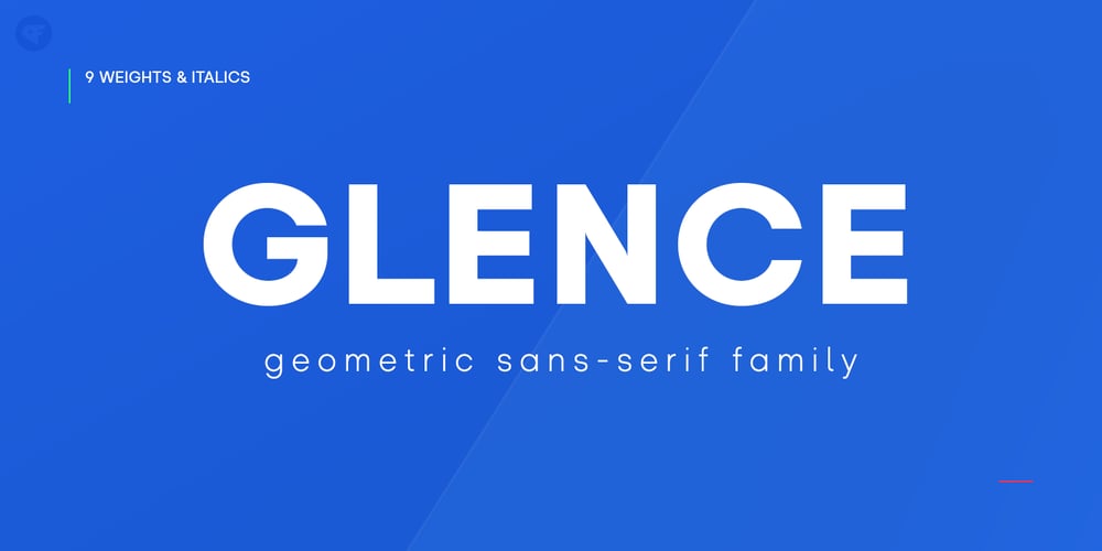 Glence font