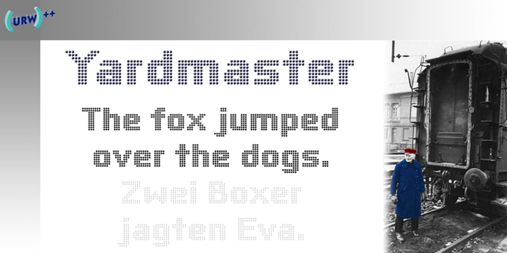 Yardmaster font