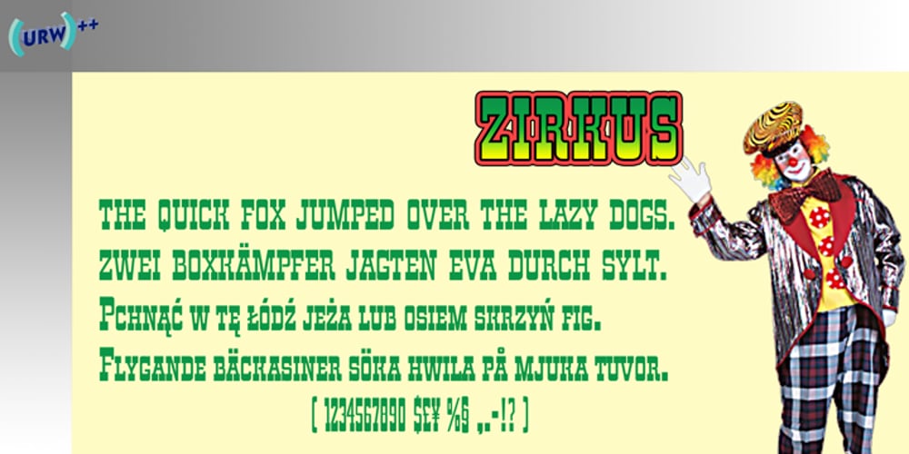 Zirkus font