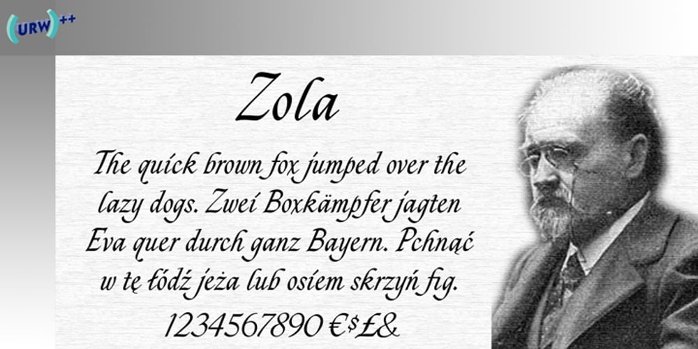 Zola font