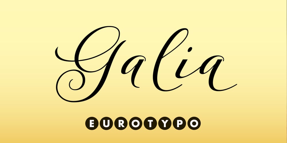 Galia font