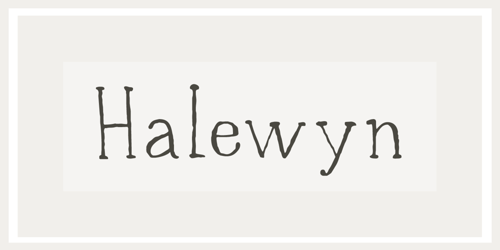 Halewyn font