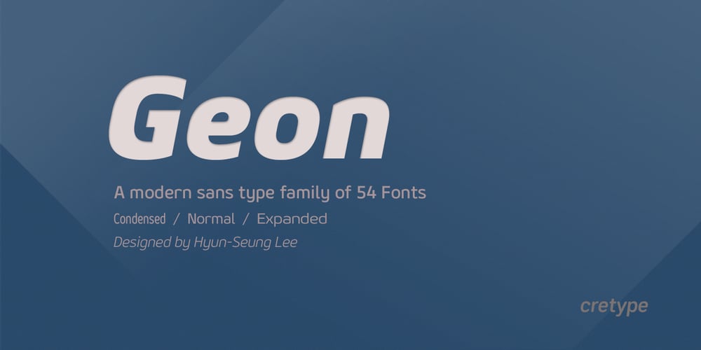 Geon font
