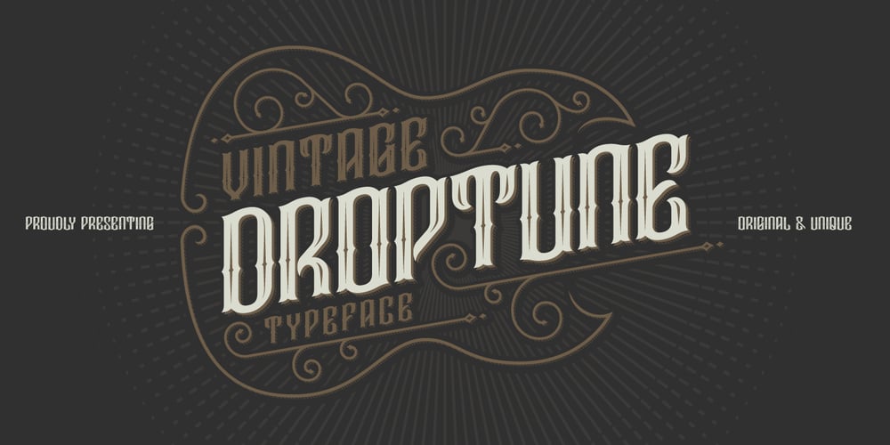 Droptune font