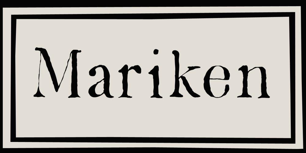 Mariken font