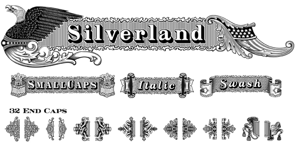 Silverland font