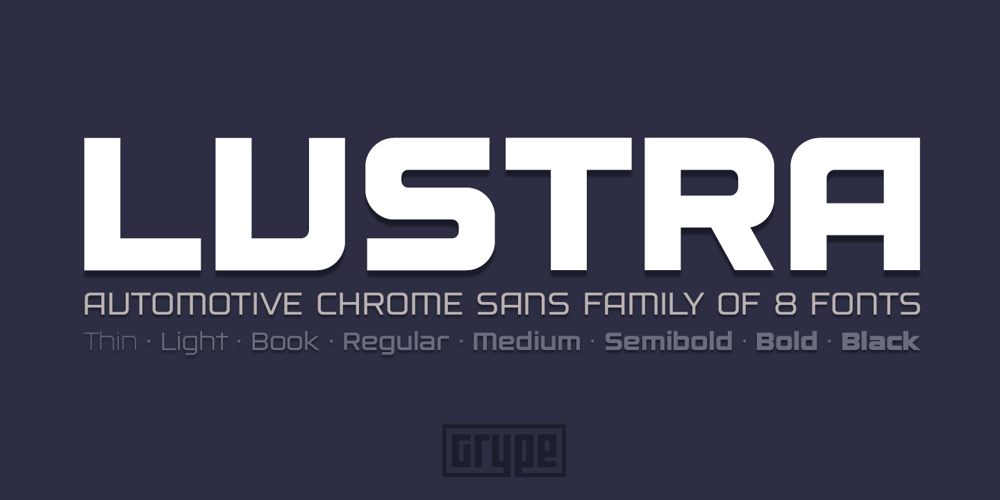 Lustra font