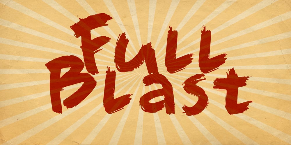 Full Blast font
