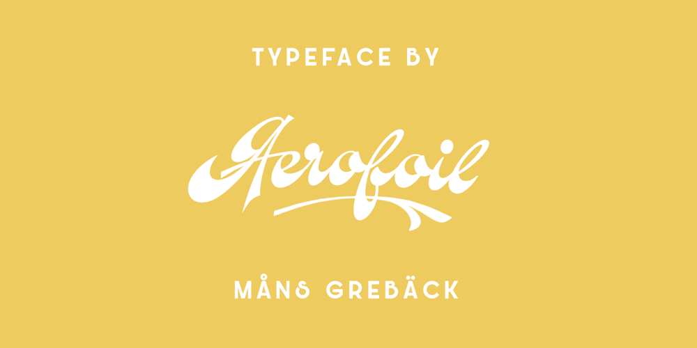 Aerofoil font
