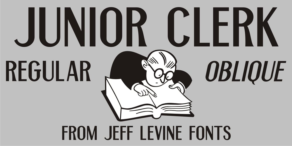 Junior Clerk JNL font