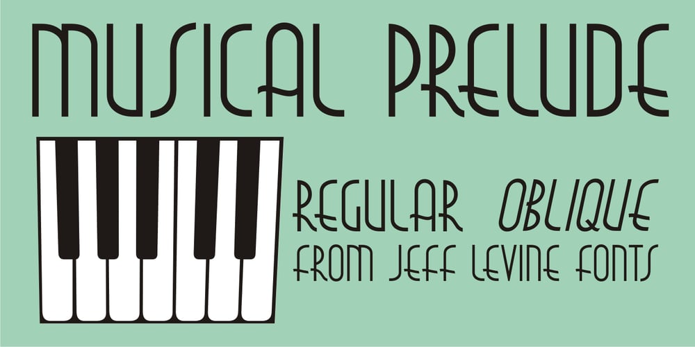 Musical Prelude JNL font