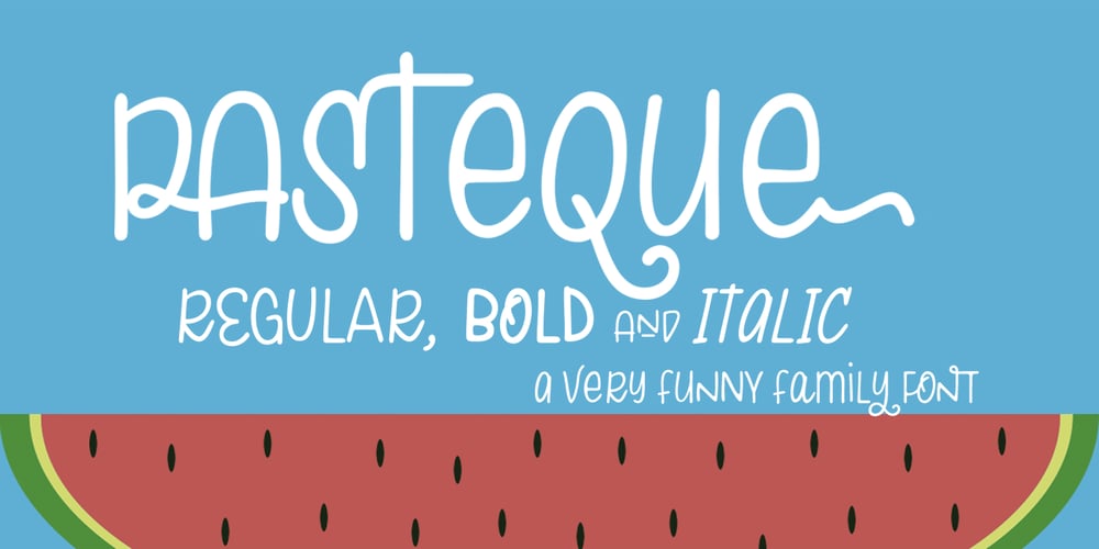 Pasteque font