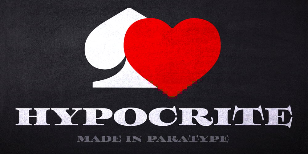 Hypocrite font