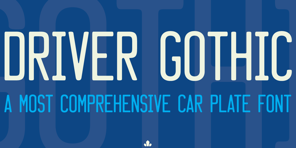 Driver Gothic font