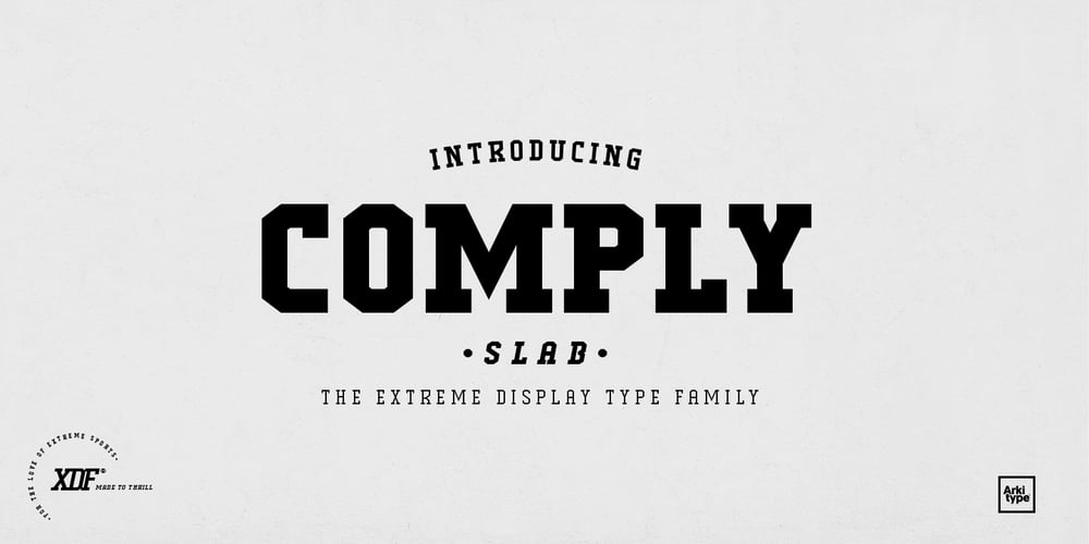 Comply Slab font