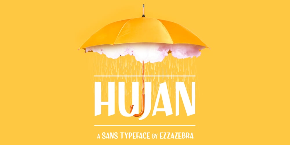Hujan font