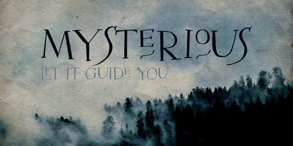 Mysterious font