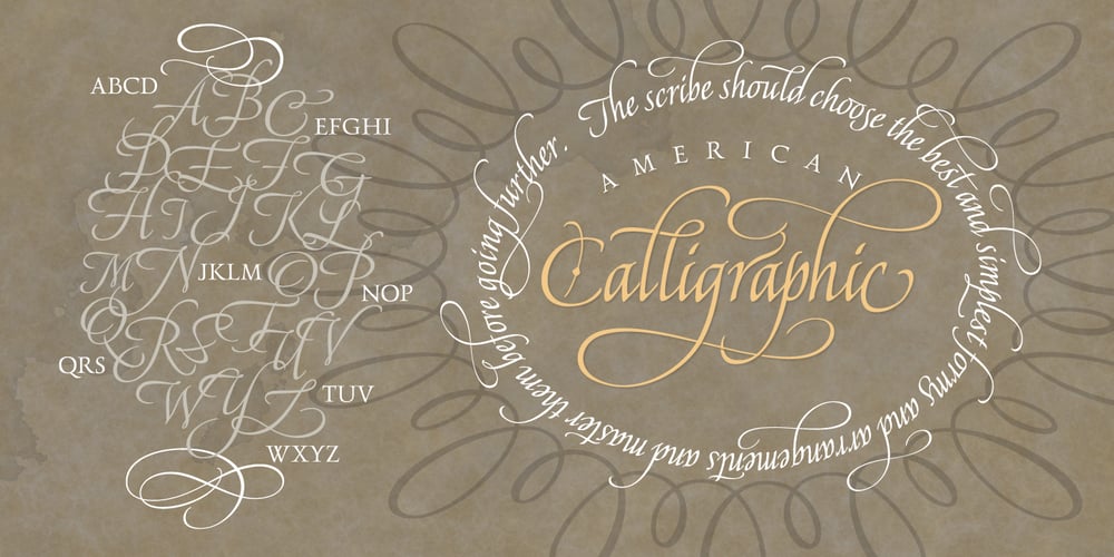 American Calligraphic font