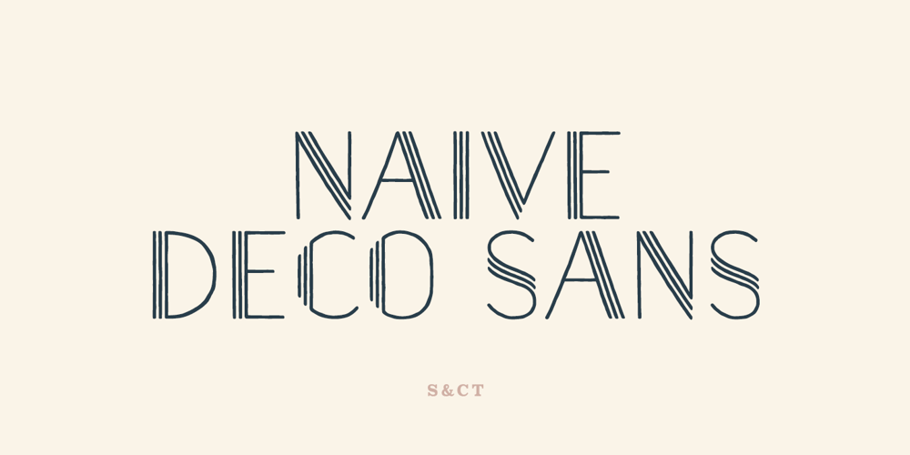 Naive Deco Sans font