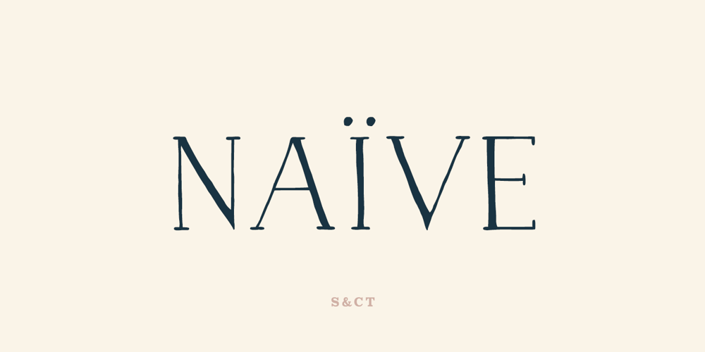 Naive font