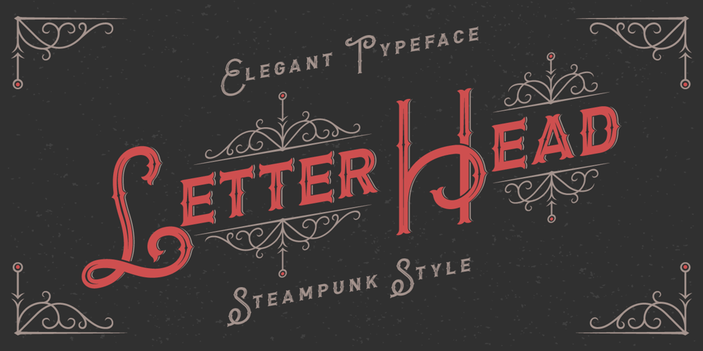Letter Head font