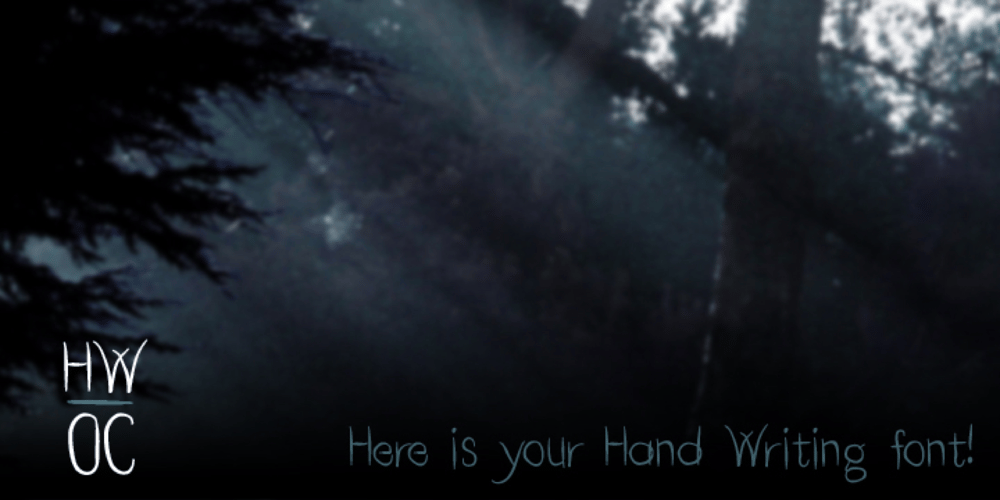 Hand Writing OC font