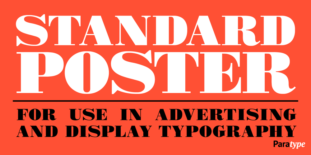 Standard Poster font
