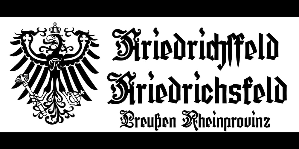Friedrichsfeld font
