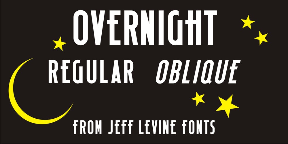 Overnight JNL font