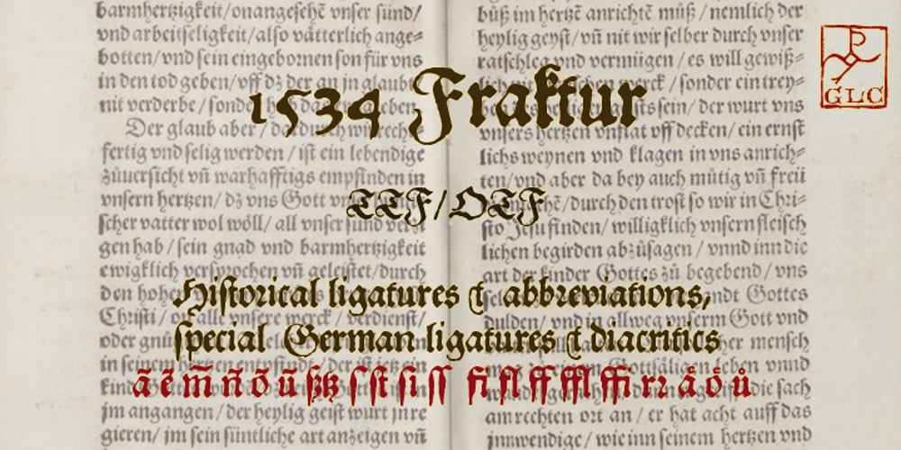 1534 Fraktur font