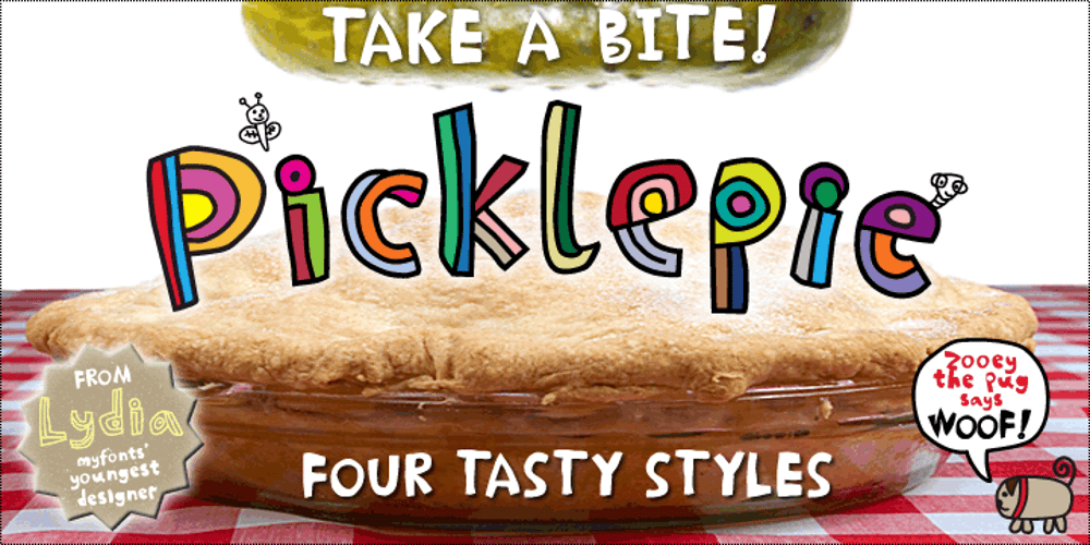 Picklepie font