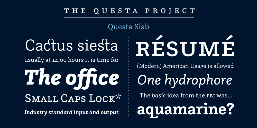 Questa Slab font