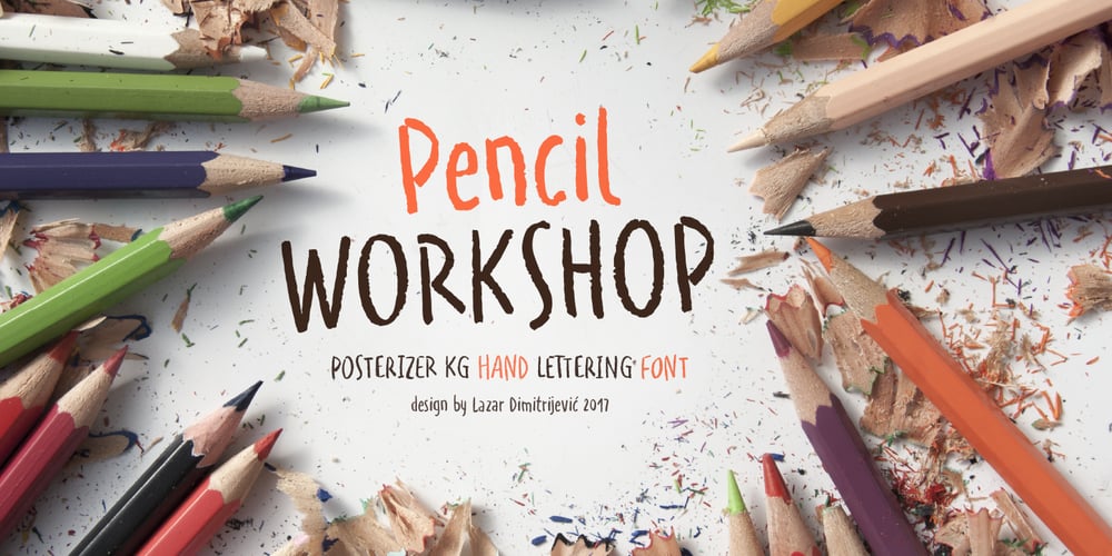WORKSHOP Pencil font