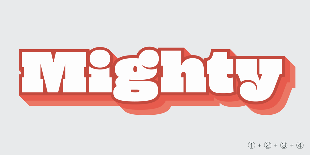 Mighty Slab font