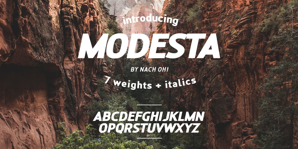 Modesta font