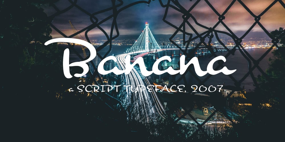 Banana font