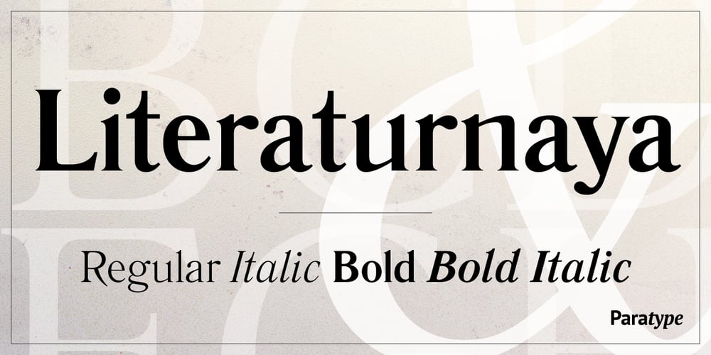 Literaturnaya font
